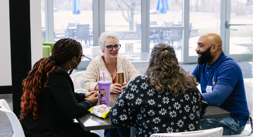 LCS employees network at company events to encourage connections in the workplace.