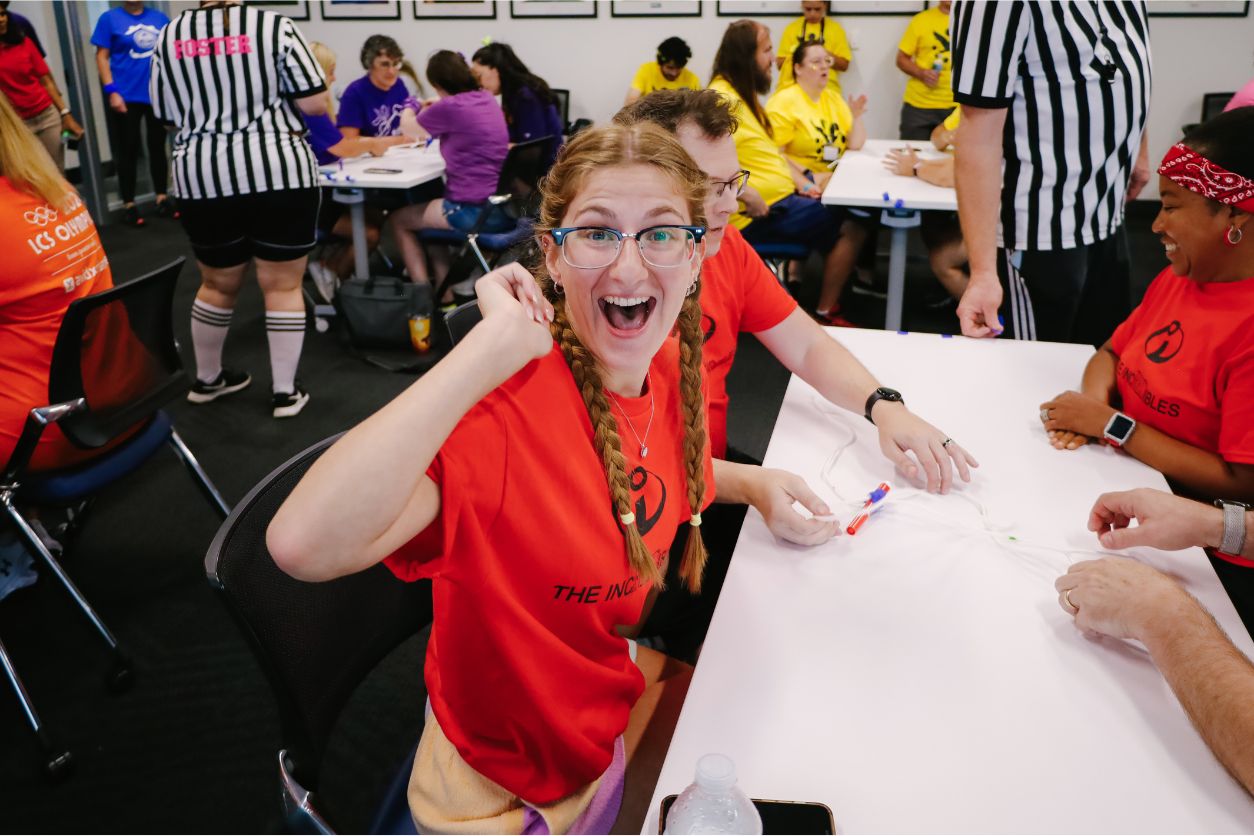 LCS Employee Happy at the Olympics